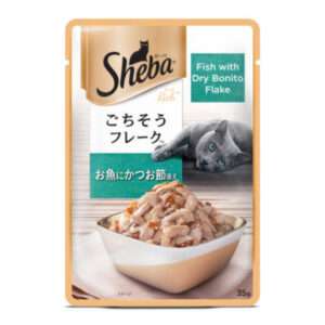 Sheba Rich Fish With Dry Bonito Flake Wet Cat Food