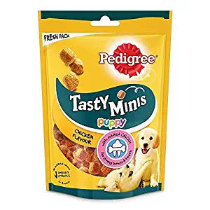 Pedigree Tasty Minis Cubes Puppy Dog Treat Chicken Flavour
