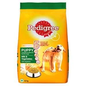 Pedigree Puppy Dry Dog Food Food, Milk & Vegetables