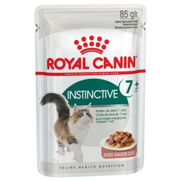 Royal Canin Instinctive +7 Chunks in Gravy Cat Food Pouch