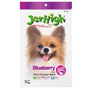 JerHigh Blueberry Stick Real Chicken Meat Dog Treats