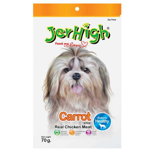 JerHigh Carrot Stick Real Chicken Meat Dog Treats