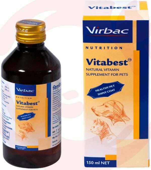 Virbac - Vitabest Natural Vitamin Supplement For Dogs & Cats